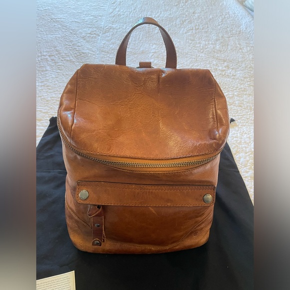 Frye Melissa Leather Backpack in Cognac in EUC - Picture 8 of 13